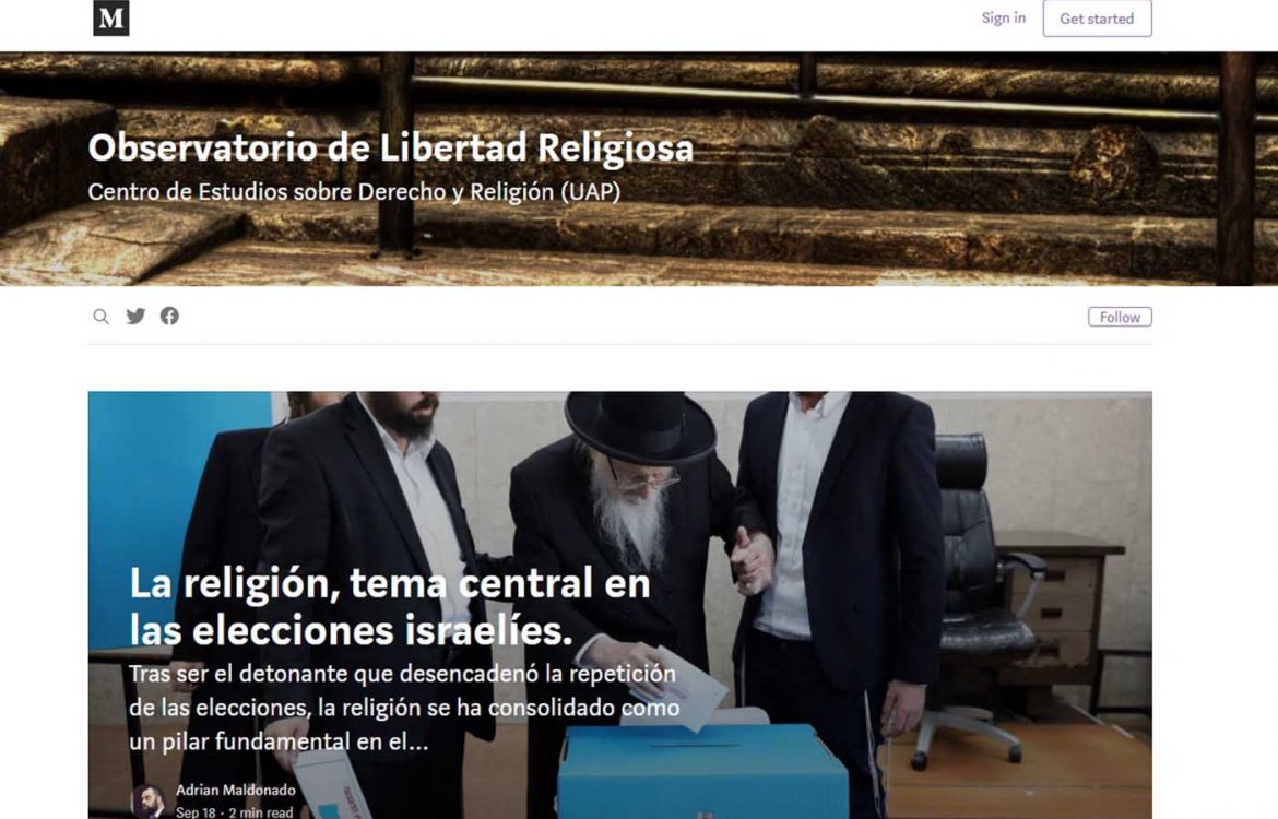 El Observatorio de Libertad Religiosa cuenta con una nueva apariencia