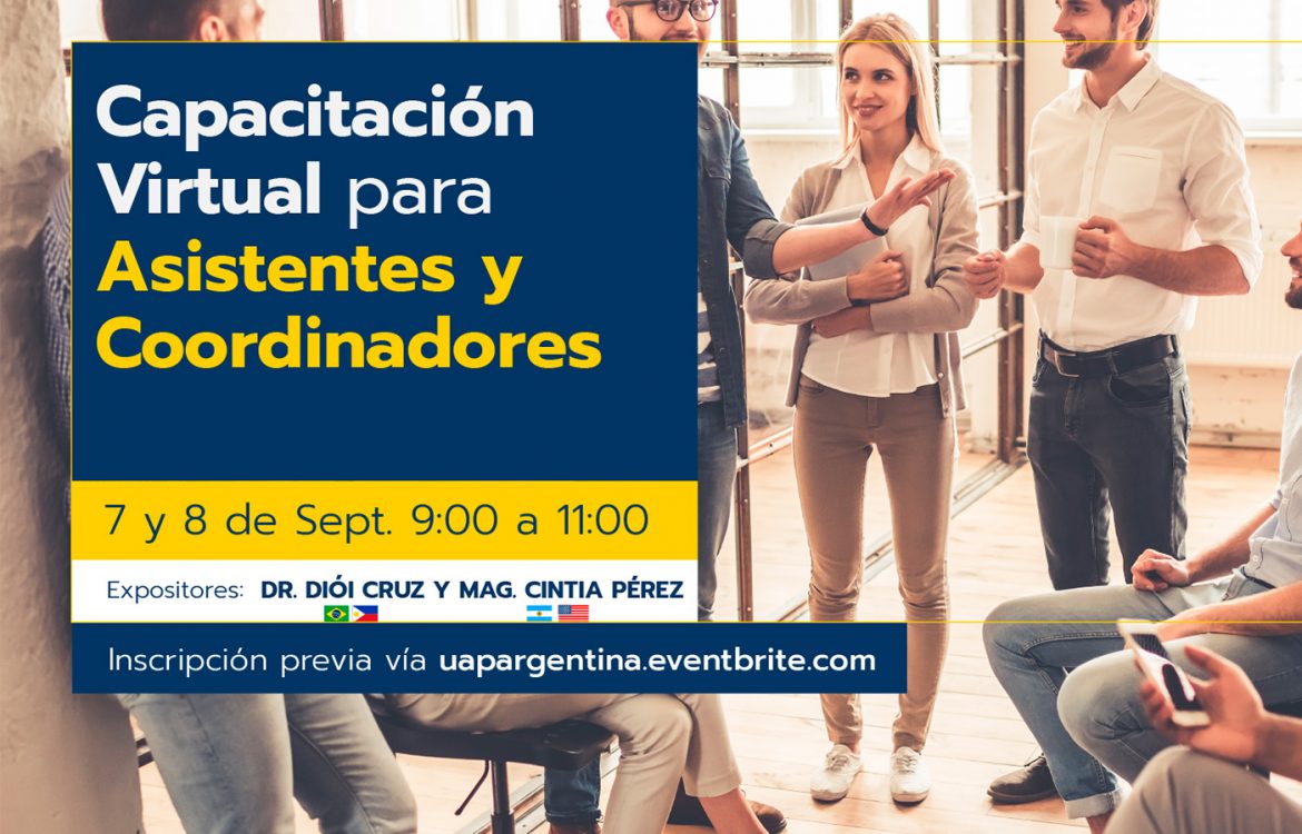 Capacitación virtual para asistentes y coordinadores