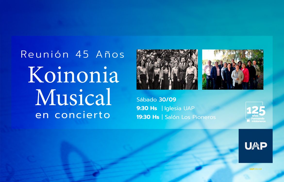 El sábado se presentará Koinonia Musical