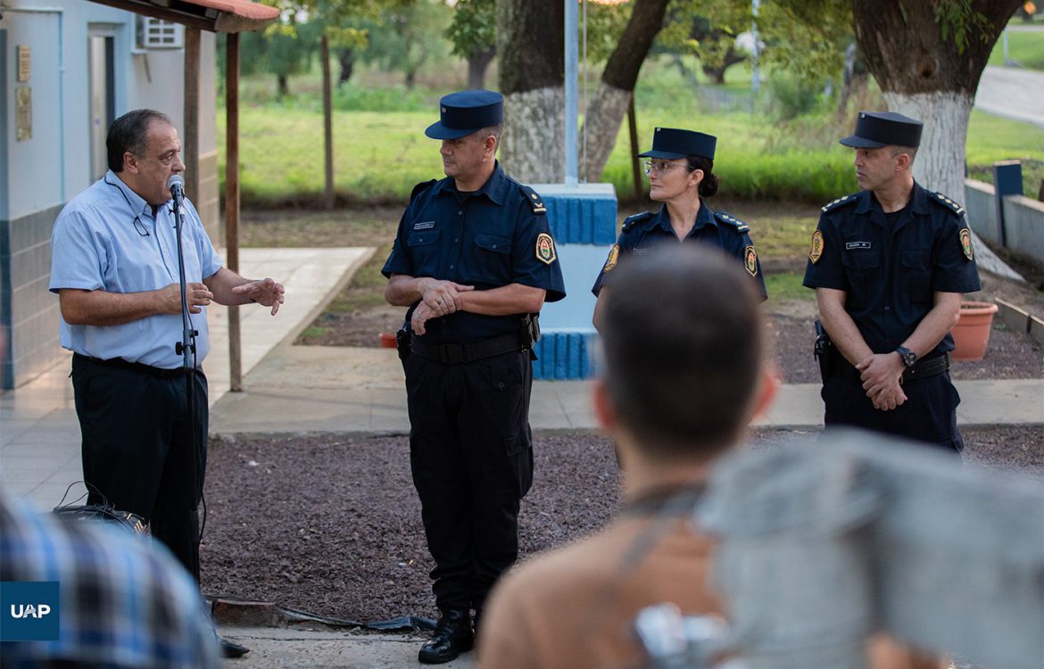El Mag. Horacio Rizzo estuvo en el acto de asunción de la nueva jefatura policial de Libertador San Martín