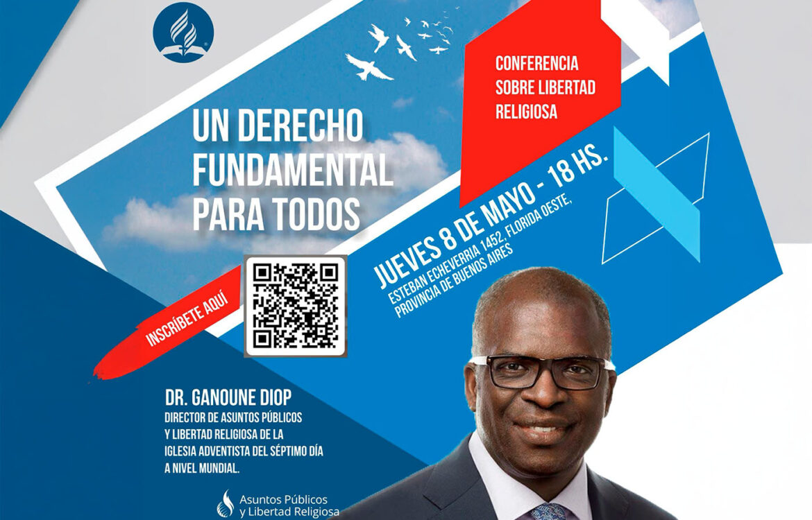 El Dr. Ganoune Diop ofrecerá una conferencia sobre libertad religiosa.