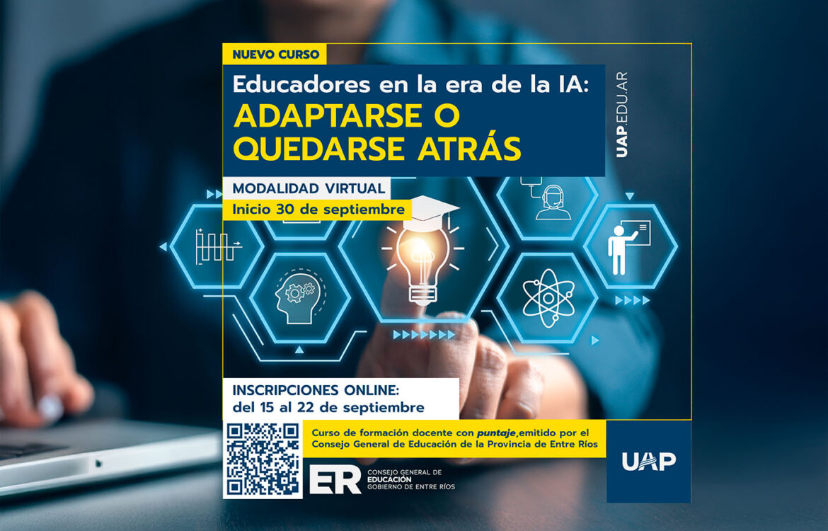La UAP y el CGE lanzan capacitación docente sobre el uso pedagógico de la Inteligencia Artificial