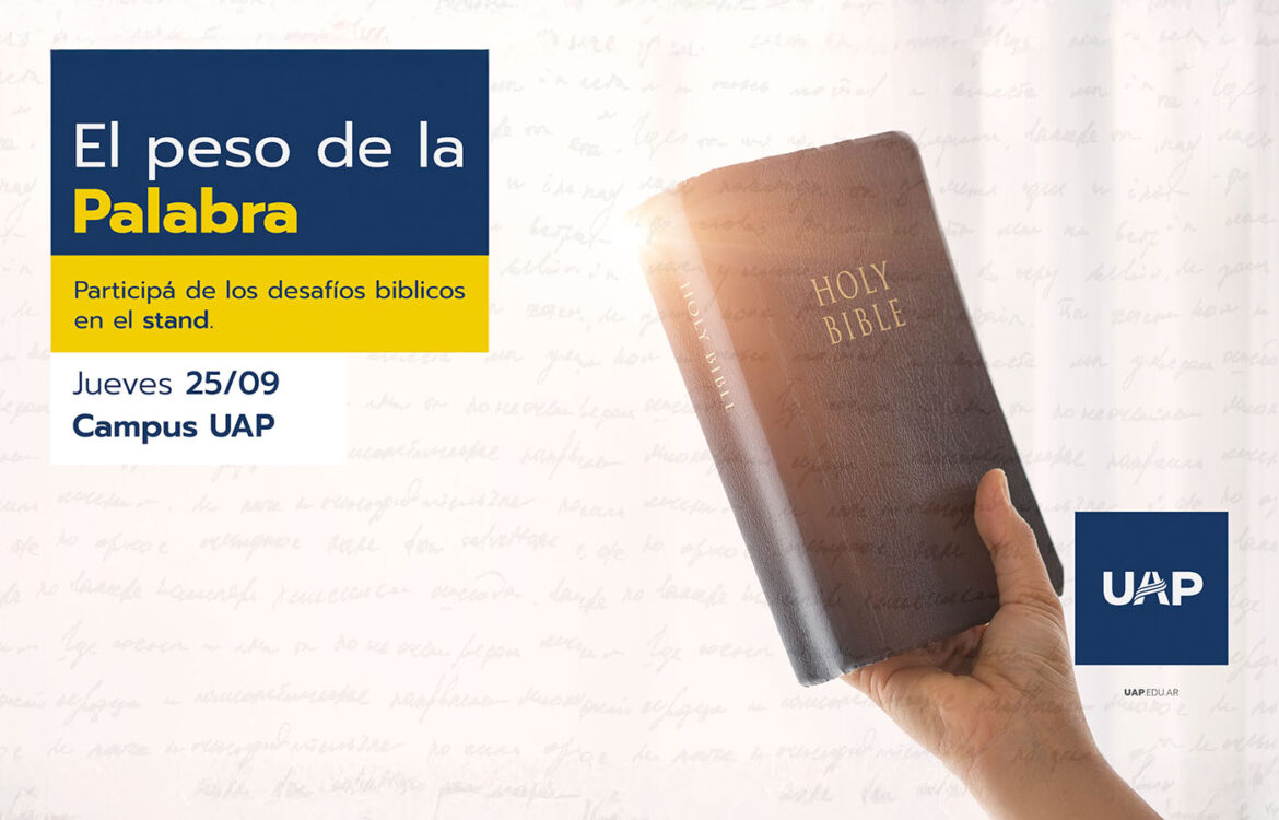 Mes de la Biblia: “El peso de la Palabra”